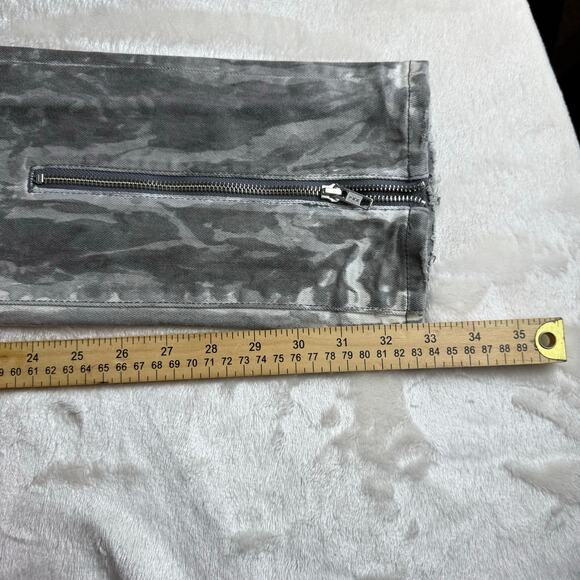 Purple Brand Slim Fit Jeans Men’s 36 Low Rise Button Fly P001 Gray Distressed - Picture 13 of 13